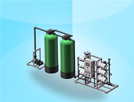 3吨/时反渗透设备，广西纯水处理，广西水处理厂家